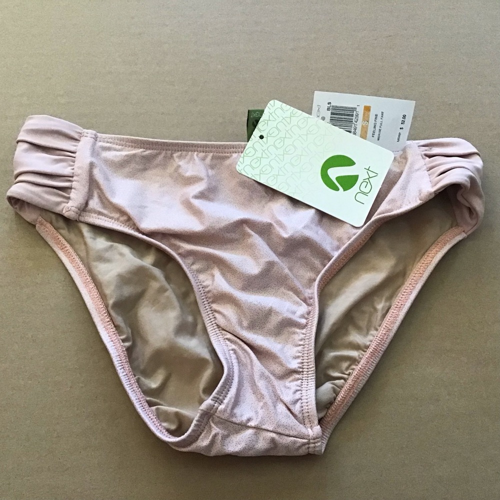 NWT Next By Athena Wanderlust Chopra Swim Bikini Bottom Blush Pink Size S